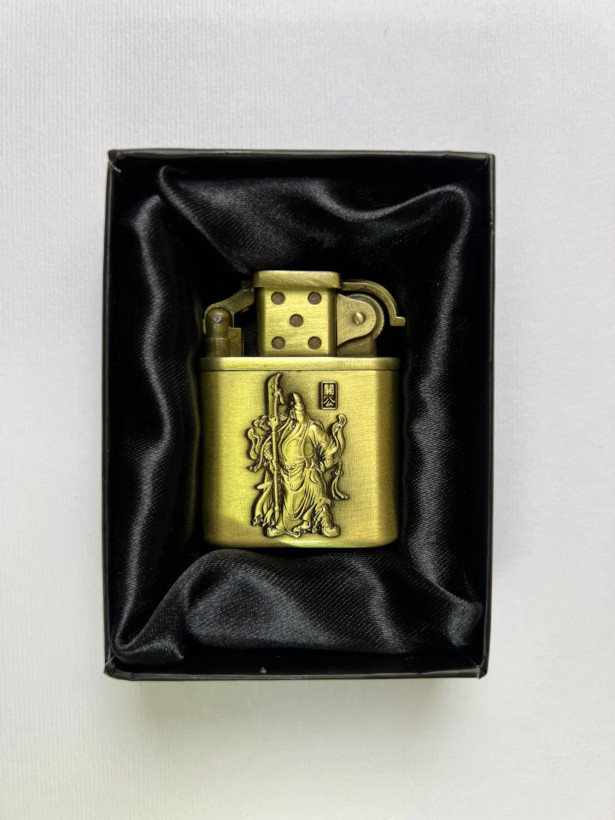 فندک اتمی لایتر (Lighter) طرح جنگجو چینی با بدنه برنجی